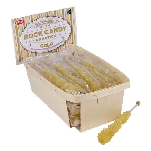 Miniatura 31 de Palitos de caramelo de roca extragrandes: 12 paletas de cereza rosa – envueltas individualmente – Palitos de caramelo de roca de cristal