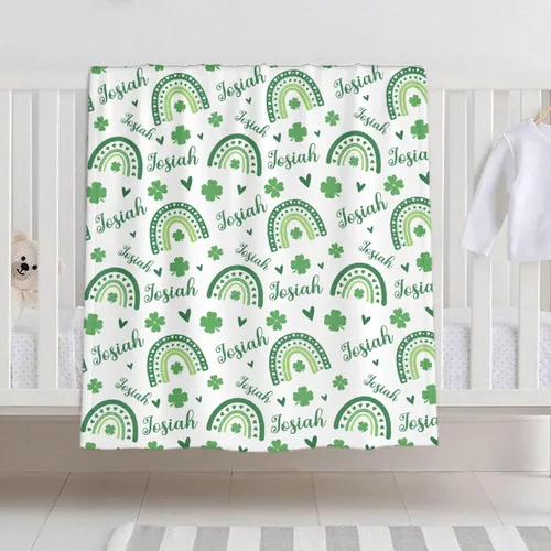 Miniatura 14 de Manta de bebé personalizada con nombre – Manta de león para niños pequeños, bebés, niños, ducha, recién nacidos – Cochecito de bebé, decoración