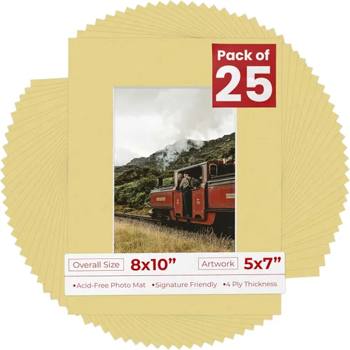 Miniatura 36 de Tapete de 5 x 7 pulgadas para marco de 8 x 10 pulgadas, tablero precortado sin ácidos, negro mate de 5 x 7 pulgadas, hecho para adaptarse a un marco