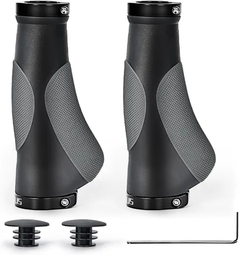 Miniatura 7 de Prunus Empuñaduras de goma ergonómicas antideslizantes para manillar MTB Bicycle Mountain