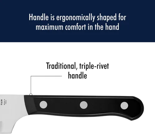 Miniatura 6 de HENCKELS Solution Razor-Sharp - Juego de cuchillos Santoku de 5 pulgadas, cuchillo Santoku de 7 pulgadas, diseño alemán informado por más de 100