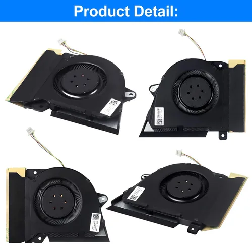 Miniatura 4 de Paquete de 2 ventiladores de refrigeración para ASUS Rog Zephyrus G14 GA401I GA401I GA401IV GA401IU GA401IH GA401IH GA401II DFSCK22105182H FMBB
