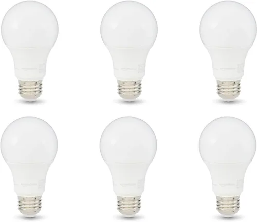 Miniatura 14 de Amazon Basics Bombillas LED A19, equivalente a 100 vatios, eficiencia energética, 15 W, base estándar E26, blanco suave 2700 K, regulable, vida útil