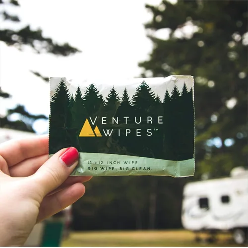 Miniatura 12 de Venture Wipes Toallitas corporales de aceite de árbol de té, toallitas de aventura para adultos, limpieza biodegradable con aloe y vitamina E
