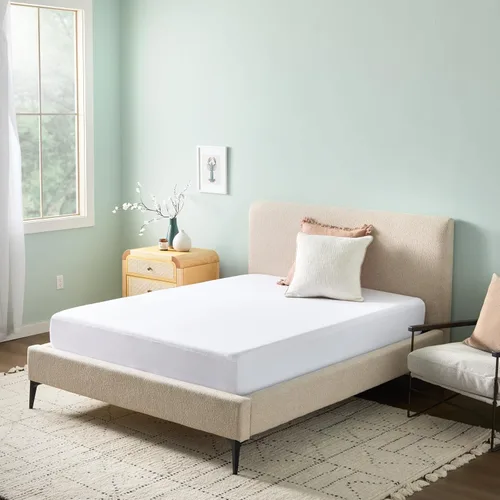 Miniatura 7 de Linenspa - Protector de almohada impermeable, sin vinilo, tamaño individual, liso, de 5 caras