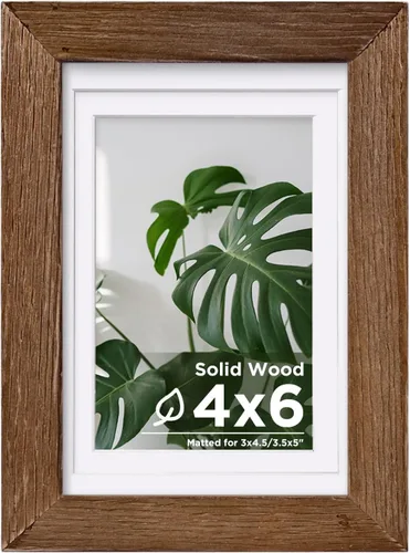 Miniatura 49 de Egofine - Portarretratos de 4 x 6 pulgadas, de madera maciza con plexiglás, para fotos de 3.5 x 5 con paspartú o de 4 x 6 sin paspartú, para colocar