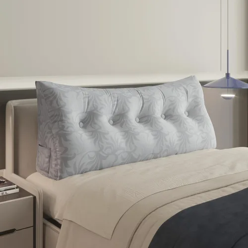 Miniatura 23 de Almohada WOWMAX grande de apoyo con forma triangular, almohada con forma de cuña para respaldo o lectura, cabecero para el día de la Madre