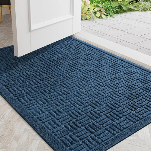 Miniatura 49 de Mibao Tapete para puerta delantera, resistente y duradero, tapete de bienvenida para interiores y exteriores, atrapador de suciedad, impermeable