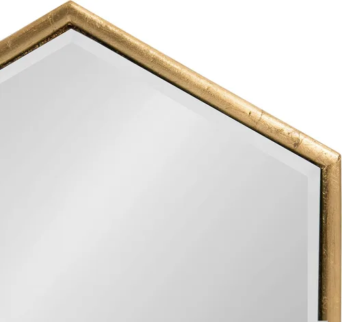 Miniatura 3 de Kate and Laurel Royce Modern Glam - Espejo de pared con trío hexagonal, 30 x 14, dorado