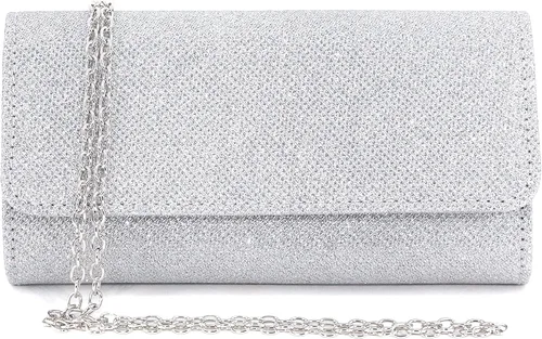 Miniatura 7 de Naimo - Deslumbrante bolsa pequeña de solapa con cadena desmontable para eventos nocturnos