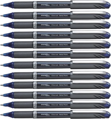 Miniatura 9 de Pentel ENER-GEL NV - Bolígrafo de gel líquido, 0.039 in, barril, tinta negra, caja de 12 unidades (BL30-A)