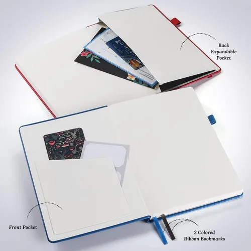Miniatura 4 de Cuaderno de diario punteado, paquete de 7 de cuero con cuadrícula de puntos para mujeres y hombres, cuadernos a granel para estudiantes, oficina