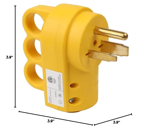 Miniatura 6 de Nema 6-30P/Nema 6-50P 30A/50A 250V Soldador Enchufe de alimentación rewirable, conectores de hoja recta Nema 6-30P con certificación ETL, enchufe