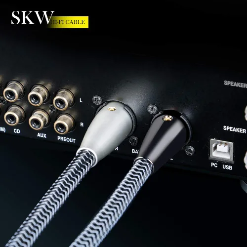 Miniatura 5 de SKW Cable de micrófono XLR macho a hembra de alta gama WG Serie A Par de cable de micrófono de 3 pines de 9.8 pies/3M (2 cables)