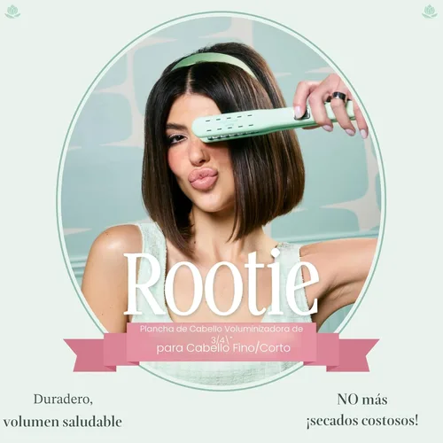 Miniatura 2 de Voloom Rootie Plancha de Cabello de Cerámica Profesional Voluminizadora de 3/4 Pulgadas Volumen de Cabello Duradero para Cabello Corto o Fino