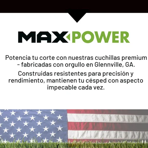 Miniatura 10 de Maxpower 331528B - Cuchilla para cortar para MTD/Cub Cadet/Troy-Bilt de 21 pulgadas, sustituye a 742-0741, 942-0741, CMXGZAM100067