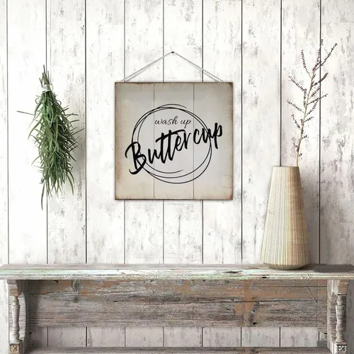 Miniatura 4 de Funny Bathroom Pallet Sign Plaque Wash Up Butter Cup Rural Wood Family Sign Board Country Bathroom Wall Hanging Decor for Toilet Restroom Bathroom