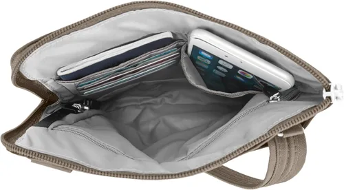 Miniatura 9 de Travelon - Bolso bandolera antirrobo clásico, doble cremallera, delgado