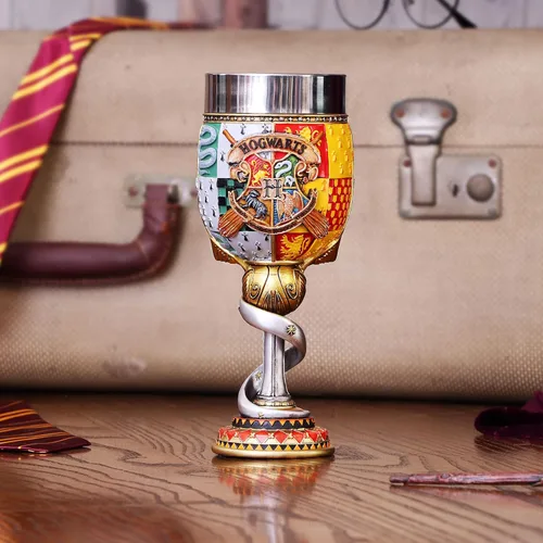 Miniatura 6 de Cáliz Coleccionable de Harry Potter de Nemesis Now, Resina, Amarillo, 19.5 cm