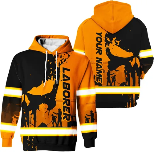 Miniatura 34 de Sudadera con capucha de alta visibilidad para hombre, ropa de trabajo de seguridad Hi Vis con diseño reflectante