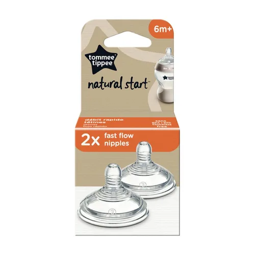 Miniatura 8 de Tommee Tippee Natural Start - Tetinas para biberón, parecidas al pecho para un pestillo natural, válvula anticólica, silicona suave, flujo lento, 0+