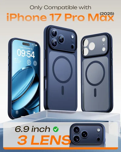 Miniatura 423 de TOCOL Funda para iPhone 11, compatible con Magsafe, protección completa de cámara, imanes integrados, protección contra caídas, funda translúcida