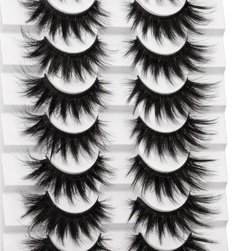 Miniatura 6 de Pestañas postizas de visón, pestañas postizas de 20 mm de largo, pestañas postizas de volumen de 9D con ojo de gato, pestañas postizas de visón