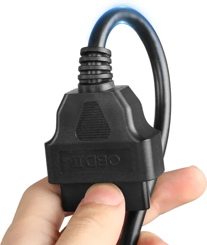 Miniatura 5 de CERRXIAN 30cm/1ft OBD2 OBDII 16 Pin Splitter Y Cable 1 macho a 2 Cable de extensión hembra