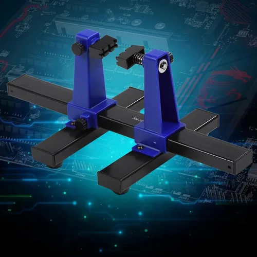 Miniatura 3 de Joyzan - Soporte para placa de circuito, kit de sujeción ajustable para soldadura PCB Printed Assembly Stand Clamp Repair Tool 360 ° Rotation