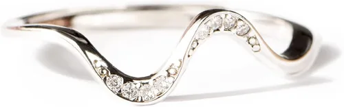 STORYJEWELLERY Friendship Wave Ring, Best Friend Rings, Silver Ocean Wave Ring for Women, Best Friend Birthday Gifts for Women, Friendship Gifts for