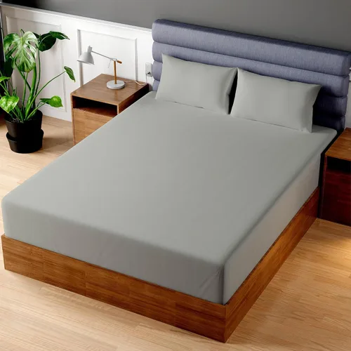 Miniatura 31 de Superity - Sábana bajera ajustable de lujo de calidad hotelera para cama Queen corta, 100% algodón, ultrasuave, amigable con la piel e Azul