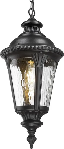 Miniatura 17 de Emliviar XE265B-M BK-SW - Lámpara de pared clásica negra de 24.4 pulgadas, color negro, para pasillo, base E26 de 60 W máximo, XE265B-M BK-SW
