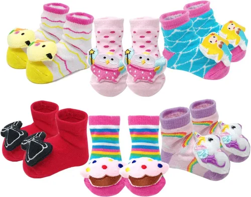Miniatura 9 de Bowbear Adorables calcetines antideslizantes para bebé, 6 pares