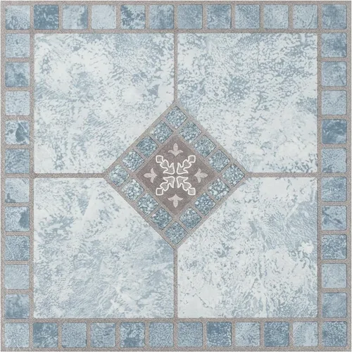 Miniatura 10 de Achim Imports VFT920POVR Home Furnishings Portfolio 12 x 12 pulgadas, 0.079 in, piso de vinilo autoadhesivo, parquet de nogal, 9 baldosas/9 pies