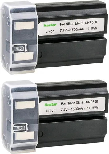 Kastar Paquete de 2 baterías de iones de litio de repuesto EN-EL1 para Coolpix S60 S80 S205 S200 S210 S220 S500 S510 S520 S570 S600 S700 S3000 S4000