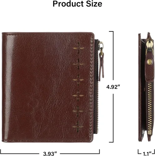 Miniatura 5 de Lavemi Ultra Thin Small Compact Leather Womens Wallets RFID Blocking Credit Card Holder for Women