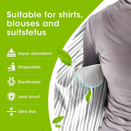 Miniatura 2 de Underarm Sweat Pads - OTTOLIVES PREMIUM QUALITY Fight Hyperhidrosis [50 PCS] for Men and Women Comfortable, Non Visible, Extra Adhesive, Disposable