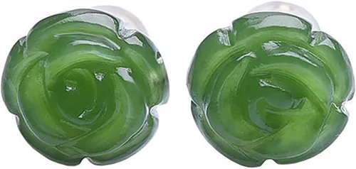 HL1971 Aretes de plata de ley 925 natural de oro de 14 quilates para mujer, adecuados para aretes de plata de ley para orejas sensibles, joyería de