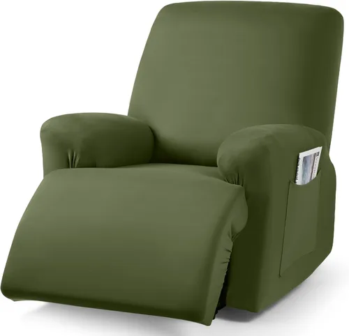 Miniatura 37 de TAOCOCO Funda para sofá reclinable, 3 piezas de fundas de tela de poliéster elástica para sofá reclinable de 3 asientos, protector de muebles suave