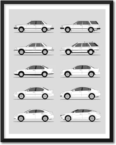 Miniatura 14 de Idea Network Póster hecho a mano compatible con Nissan Silvia (240SX), arte de pared impreso hecho a mano, decoración del 180SX, 200SX, 240SX