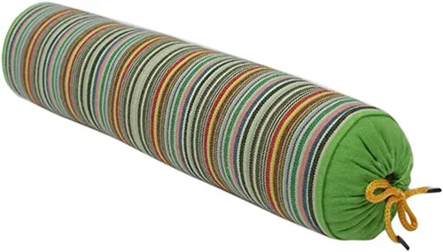 Miniatura 10 de Levoberg Almohada redonda de casco de trigo sarraceno Almohada cervical Almohada de apoyo cervical con funda de algodón extraíble para dormir