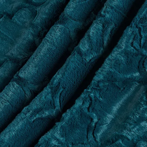 Miniatura 6 de BOON Brushed cobija de piel sintética con refuerzo de sherpa, 50 x 60 pulgadas y 60 x 80 pulgadas, Poliéster & Mezcla de poliéster, Dark Teal, 50" x