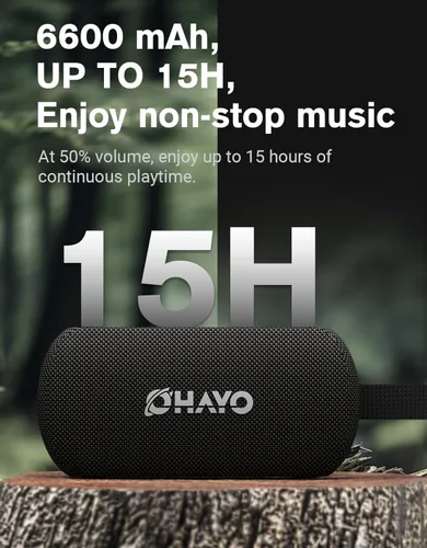 Miniatura 4 de OHAYO Altavoz Bluetooth portátil inalámbrico de 40 W con luces, IPX7 impermeable, sonido fuerte estéreo, luces RGB, emparejamiento TWS, tarjeta AUX