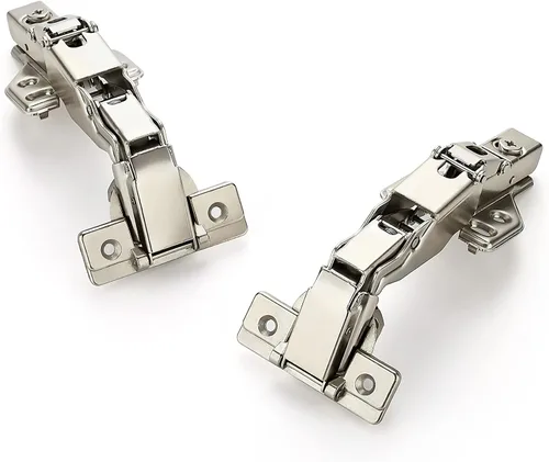 Miniatura 10 de Ravinte 1 par de 2 bisagras de gabinete de cocina, bisagras de puerta de cocina de 135 grados compatibles con armario de esquina Lazy Susan, marco