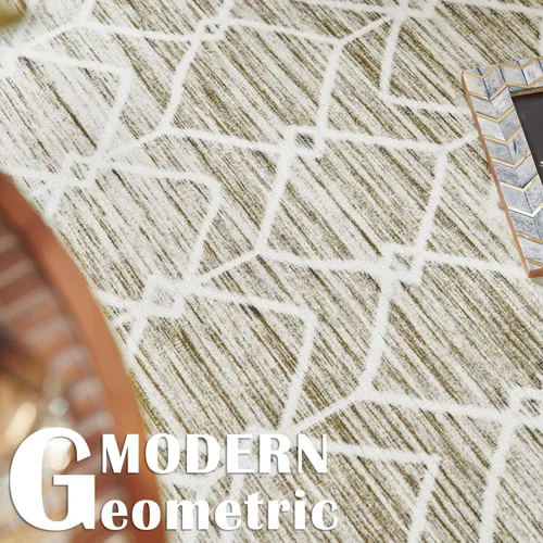 Miniatura 2 de jinchan Alfombra marroquí de 2 x 6 pies - Alfombra de pasillo lavable a máquina para cocina, alfombra moderna geométrica de pelo bajo, alfombra