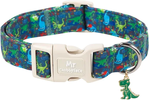 Miniatura 36 de MR.CHUBBYFACE· Collar de perro de primavera y verano, lindos collares de perro de limón verde, collar ajustable de tela natural suave para perros