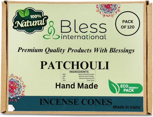 Miniatura 71 de Bless International Conos de incienso 100% naturales de lavanda hechos a mano, sumergidos a mano, libres de químicos orgánicos para purificación