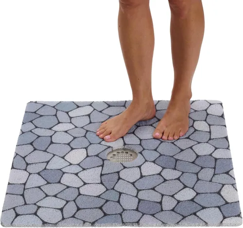 Miniatura 76 de Tapete de ducha antideslizante para bañera - Tapete de baño de lufa para baño - Tapete de baño de 40 x 16 pulgadas - Alfombra de baño antideslizante