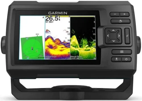 Garmin 010-02551-00 STRIKER Vivid 5cv Fishfinder con transductor GT20 y cubierta protectora, pantalla a color de 5 pulgadas, resolución de 800 x 480