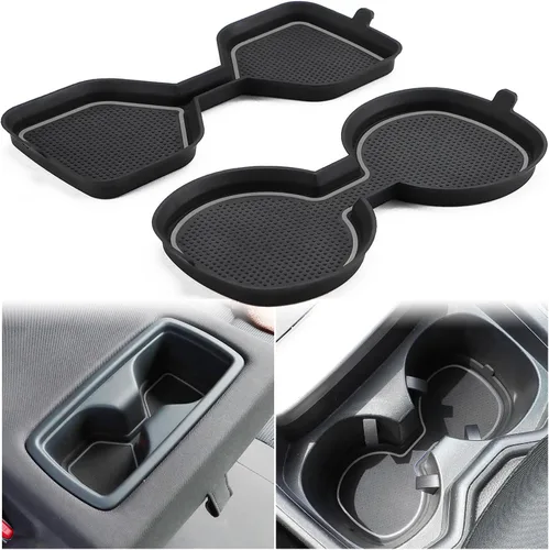 Miniatura 20 de Auovo Insertos de portavasos 3D para Toyota RAV4, accesorios 2025 2024 2023 2022 2021 2020 2019 de silicona para consola central portavasos